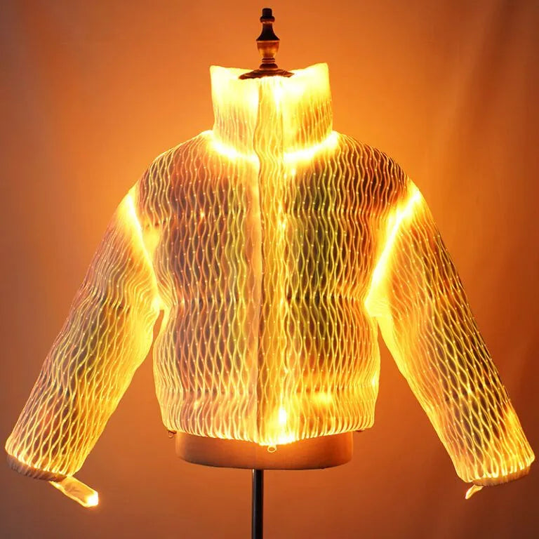 Shiny Puffer Jacket: Iridescent Ski Companion, Captivating Slope Style