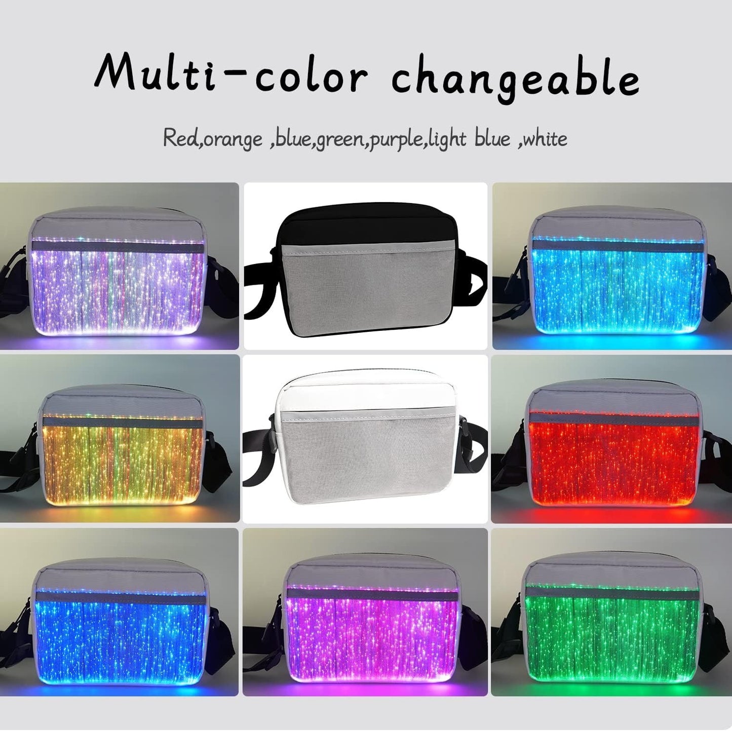 Luminous square bag