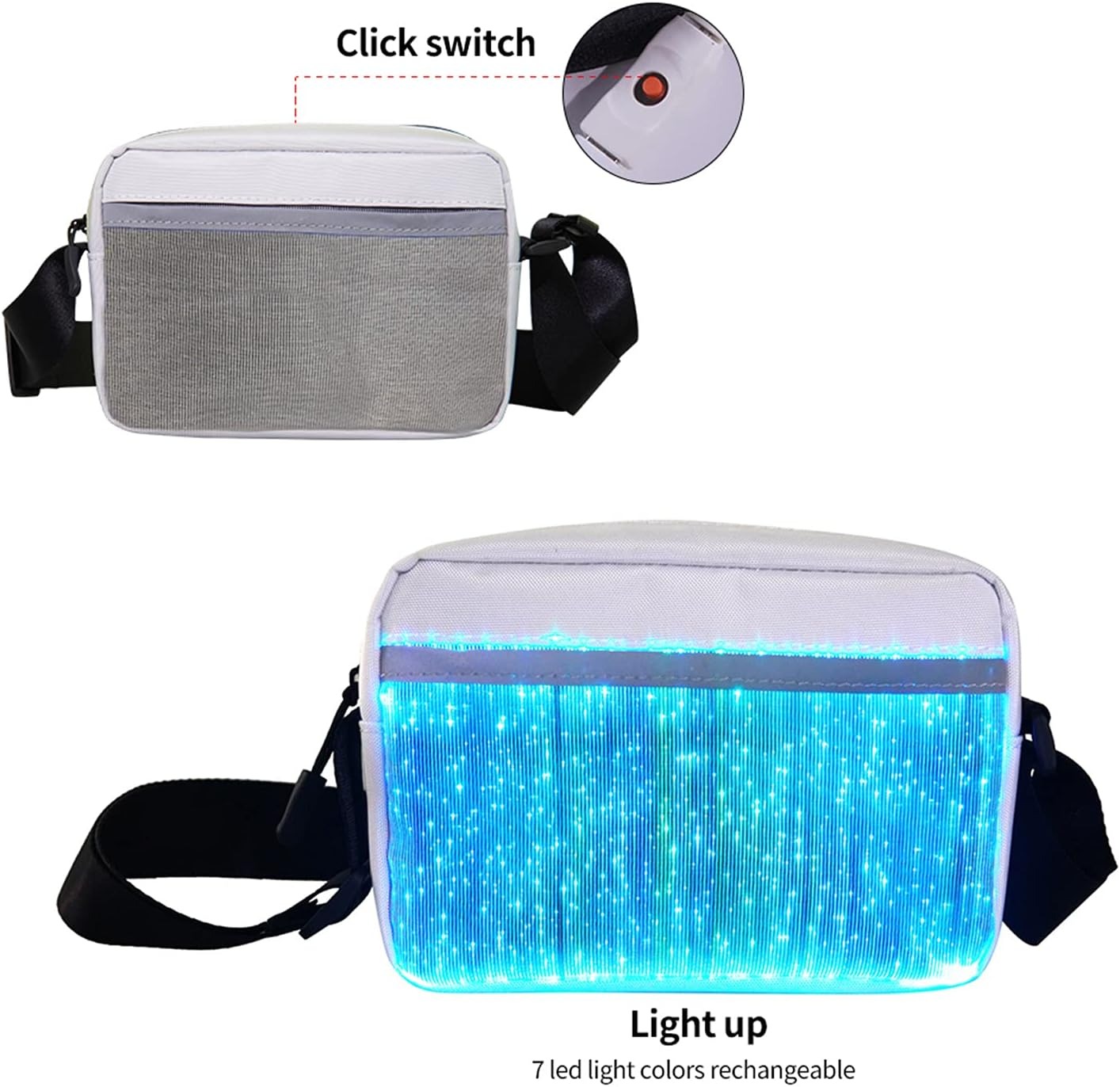 Luminous square bag