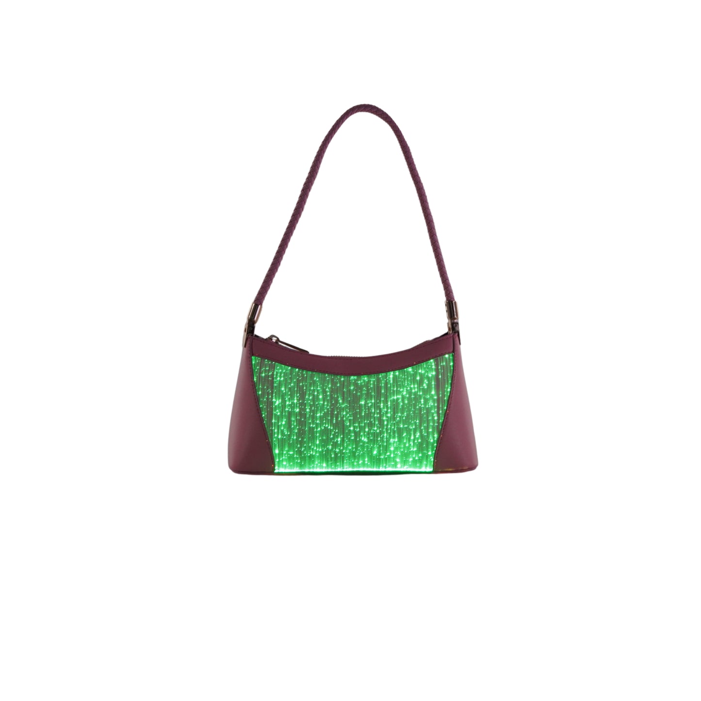 LED light pink shoulder bag