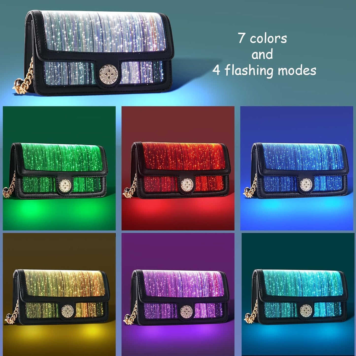 Luminous shoulder bag