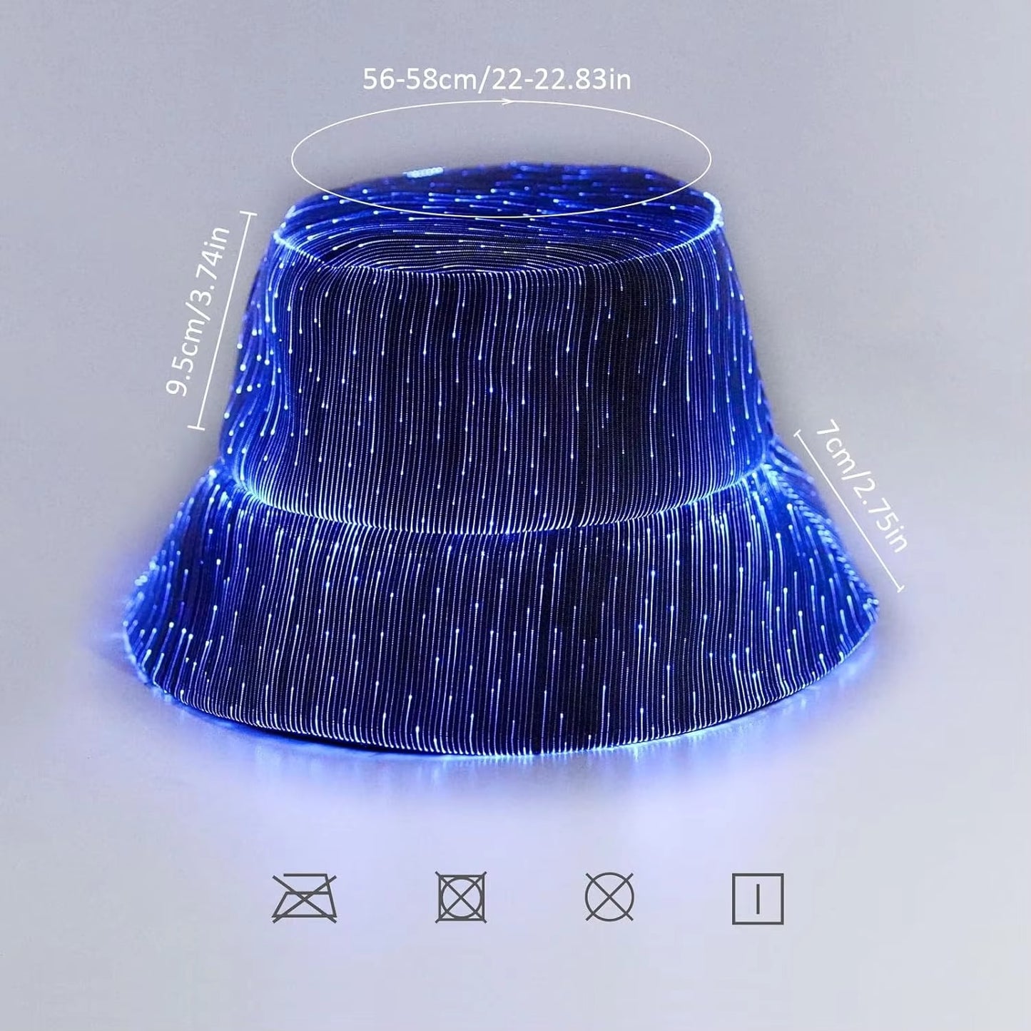 LED light fisherman hat