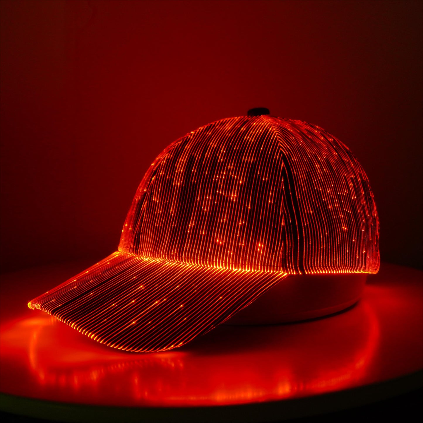 LED illuminated baseball cap