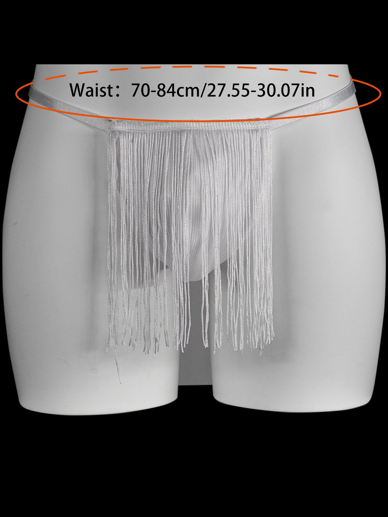 LED light fringe thong