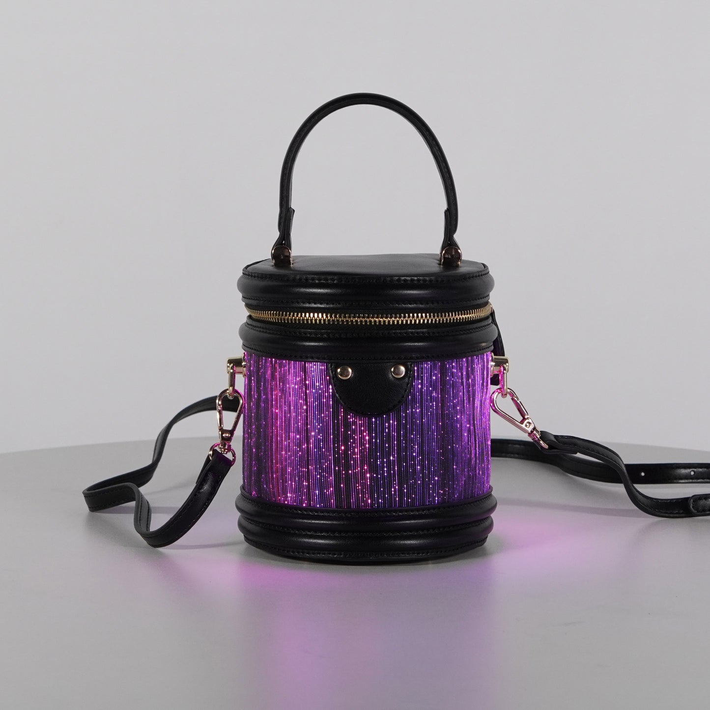 LED light bucket bag