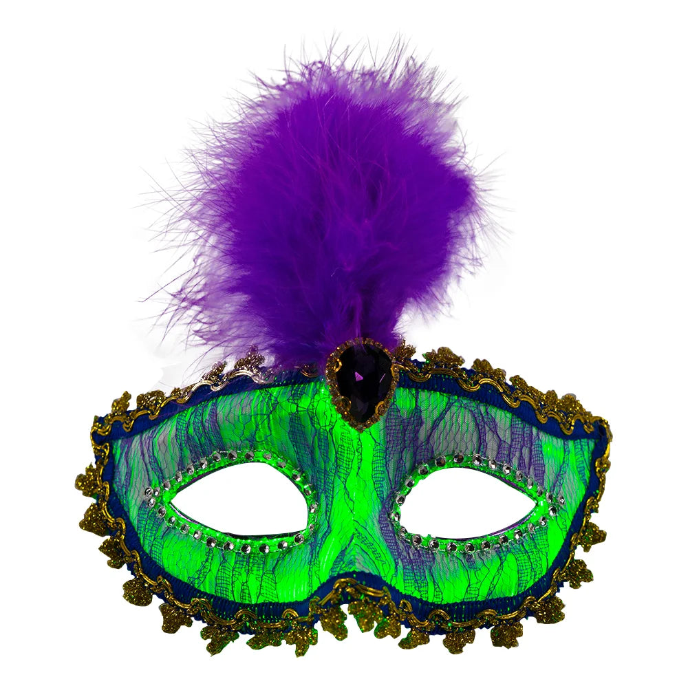 Glowing party mask 7 Colors Masquerade Carnival Halloween LED Party Eye Mask